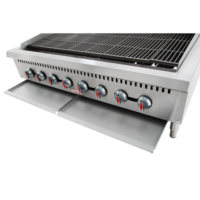 48" Gas Countertop Heavy Duty Radiant Commercial Charbroiler - 160,000 BTU - CulinaryProfis