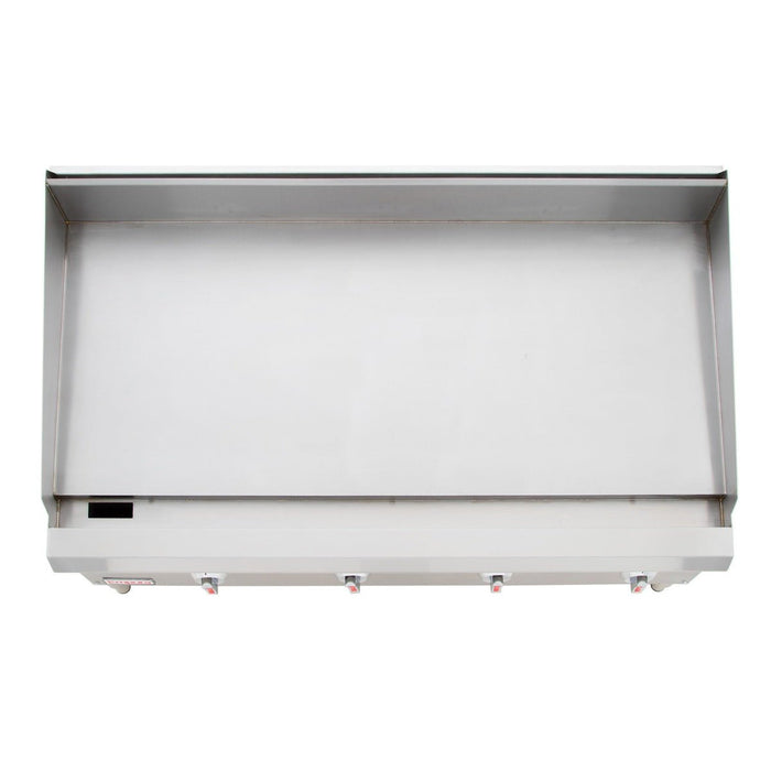 48" Heavy Duty Commercial Countertop Gas Griddle with Manual Controls - 120,000 BTU - CulinaryProfis
