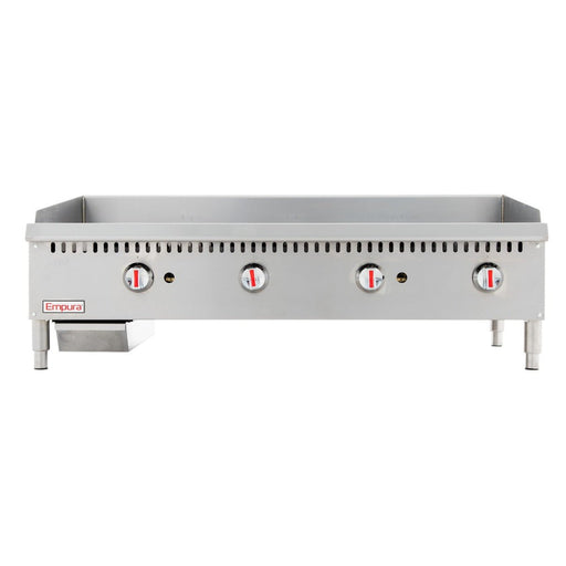 48" Heavy Duty Commercial Countertop Gas Griddle with Manual Controls - 120,000 BTU - CulinaryProfis