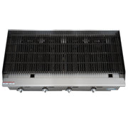 48 in. Commercial 4 - Burner Natural Gas Charbroiler with 120,000 BTU in Stainless - Steel KM - GCB4 - 48M) - CulinaryProfis