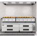 48 in. Commercial 4 - Burner Natural Gas Charbroiler with 120,000 BTU in Stainless - Steel KM - GCB4 - 48M) - CulinaryProfis