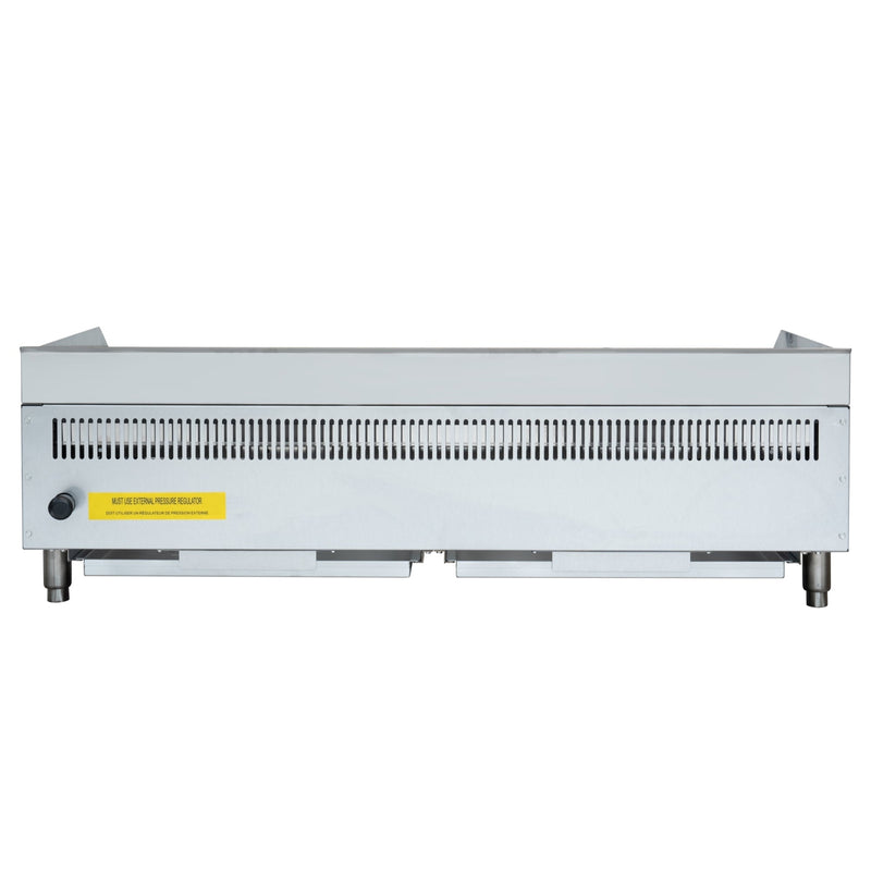 48 in. Commercial 4 - Burner Natural Gas Charbroiler with 120,000 BTU in Stainless - Steel KM - GCB4 - 48M) - CulinaryProfis