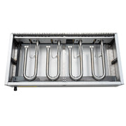 48 in. Commercial 4 - Burner Natural Gas Charbroiler with 120,000 BTU in Stainless - Steel KM - GCB4 - 48M) - CulinaryProfis