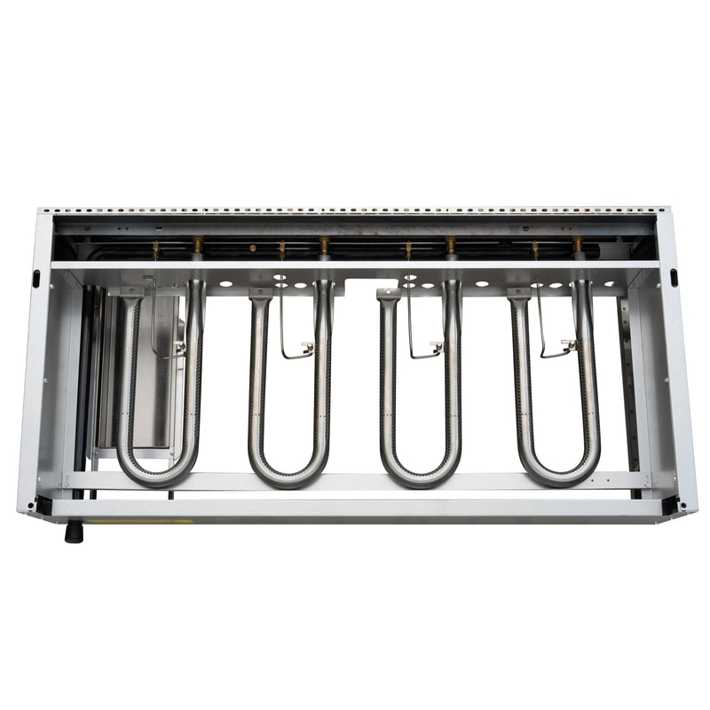 48 in. Natural Gas 4 - Burner Griddle with 120,000 BTUs in Stainless - Steel (KM - GG4 - 48M) - CulinaryProfis
