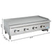 48 in. Natural Gas 4 - Burner Griddle with 120,000 BTUs in Stainless - Steel (KM - GG4 - 48M) - CulinaryProfis