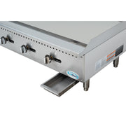 48 in. Natural Gas 4 - Burner Griddle with 120,000 BTUs in Stainless - Steel (KM - GG4 - 48M) - CulinaryProfis