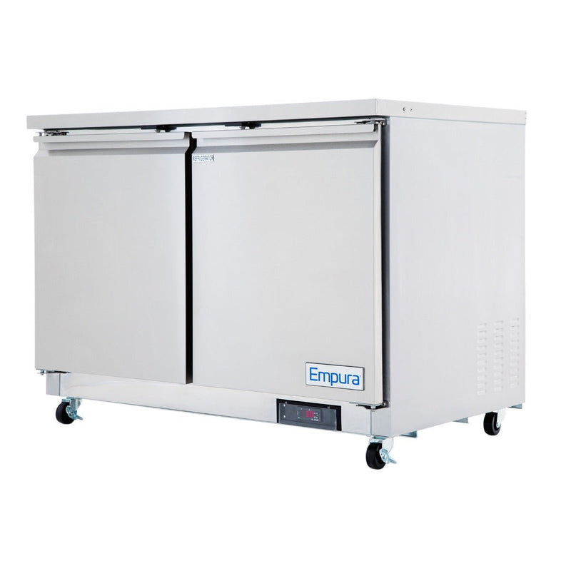 48" Two Door Commercial Undercounter Reach - In Refrigerator - CulinaryProfis