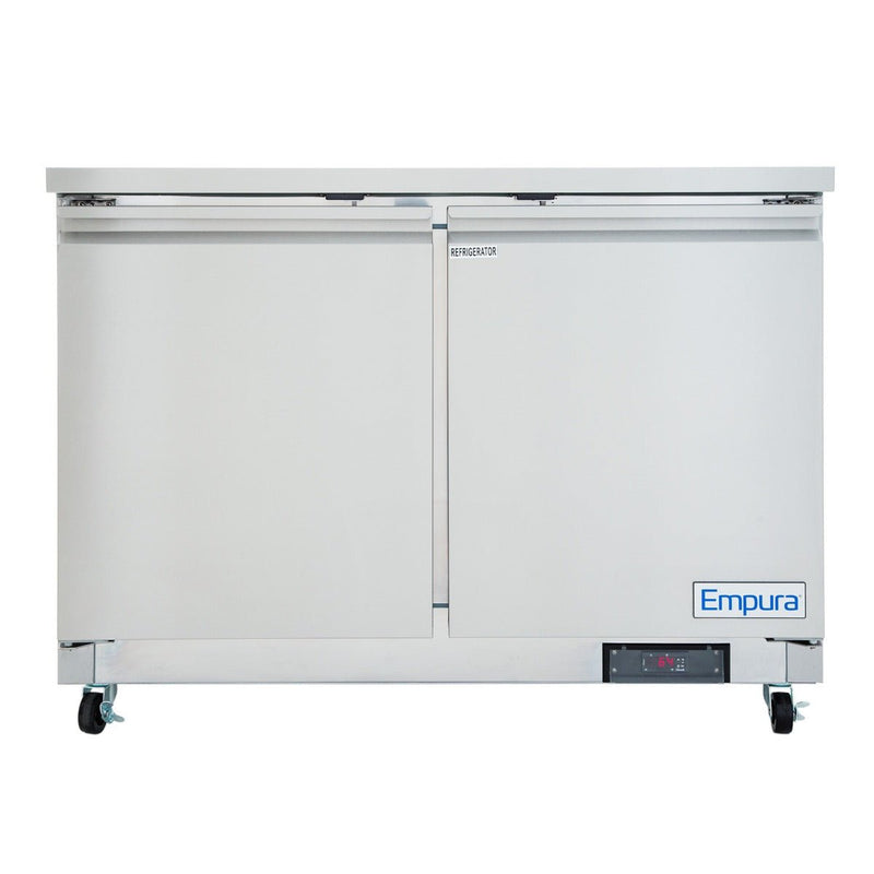 48" Two Door Commercial Undercounter Reach - In Refrigerator - CulinaryProfis