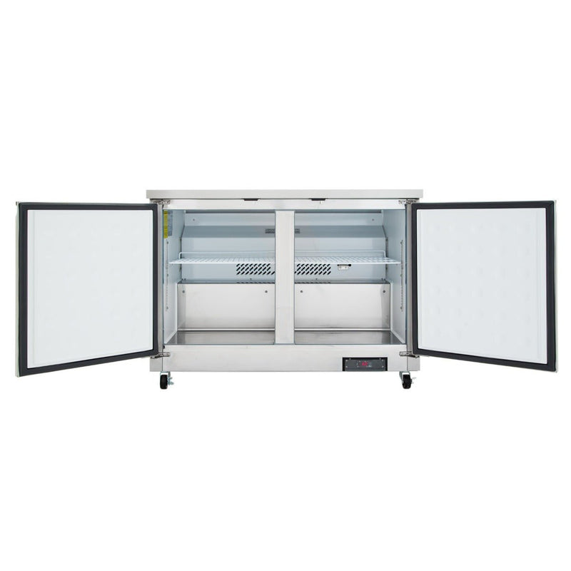 48" Two Door Commercial Undercounter Reach - In Refrigerator - CulinaryProfis