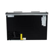 49" Powder Coated Black Stainless Steel Commercial Horizontal Bottle Cooler - CulinaryProfis