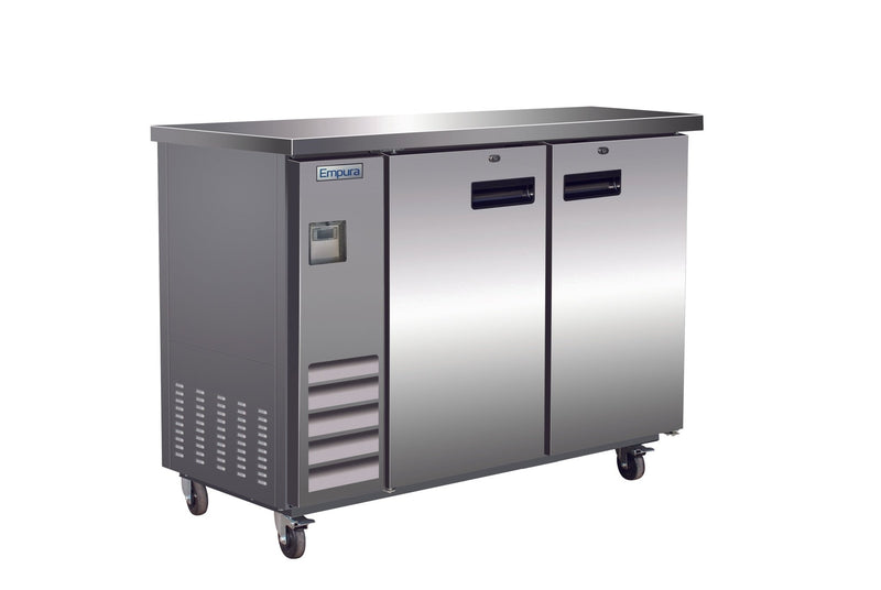49" x 24" Swing Solid Door Stainless Steel Commercial Back Bar Refrigerator - CulinaryProfis