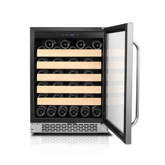 Whynter - 24 - inch Built-In Stainless Steel 54 Bottle Wine Refrigerator Coole | BWR-541STS
