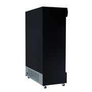 52" Black Sliding Commercial Glass Door Merchandiser Refrigerator - 42 cu ft - CulinaryProfis
