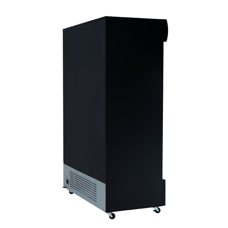 52" Black Sliding Commercial Glass Door Merchandiser Refrigerator - 42 cu ft - CulinaryProfis