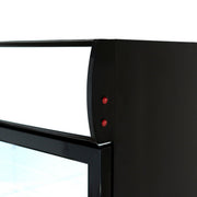 52" Black Swing Commercial Glass Door Merchandiser Refrigerator - 48 cu ft - CulinaryProfis