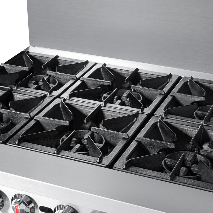 60 in. Commercial LP Range with 24 in. Griddle and Broiler in Stainless-Steel (KM-CRGB60-LP)