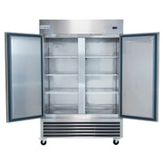 54" Commercial 2 Door Reach - In Freezer - CulinaryProfis