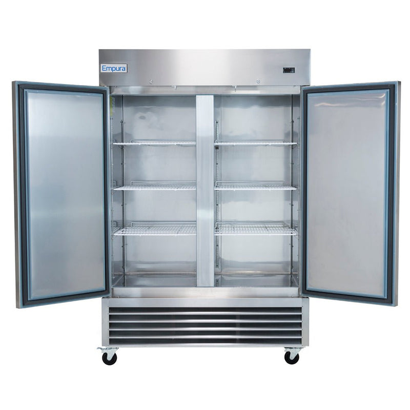 54" Commercial 2 Door Reach - In Freezer - CulinaryProfis