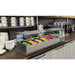 59 in. Six Pan Refrigerated Countertop Condiment Prep Station - SCDC - 6P - SG - CulinaryProfis