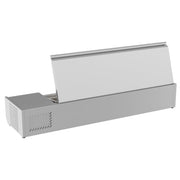 59 in. Six Pan Refrigerated Countertop Condiment Prep Station - SCDC - 6P - SSL - CulinaryProfis