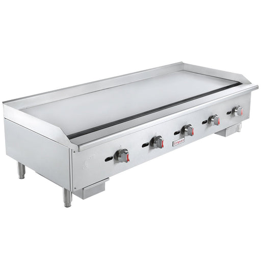 59" Standard Duty Commercial Countertop Gas Griddle with Manual Controls - 150,000 BTU - CulinaryProfis