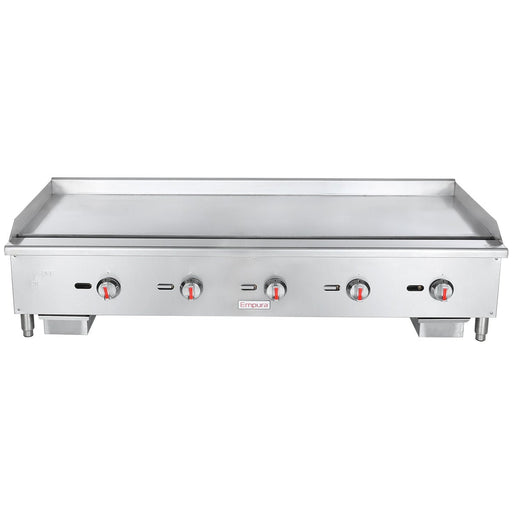 59" Standard Duty Commercial Countertop Gas Griddle with Manual Controls - 150,000 BTU - CulinaryProfis