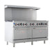60" 10 Burner Commercial Liquid Propane Range with Oven Base - 362,000 BTU - CulinaryProfis