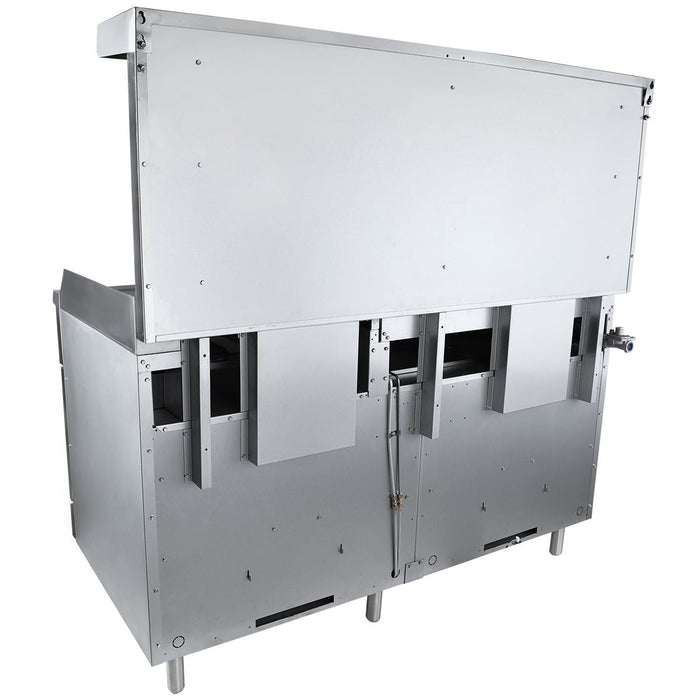 60" 6 Burner Liquid Propane Commercial Gas Range with 24" Griddle and 2 Ovens - 282,000 BTU - CulinaryProfis