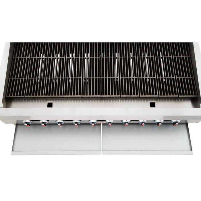 60" Gas Countertop Heavy Duty Radiant Commercial Charbroiler - 120,000 BTU - CulinaryProfis
