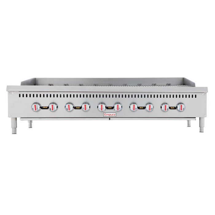 60" Gas Countertop Heavy Duty Radiant Commercial Charbroiler - 120,000 BTU - CulinaryProfis