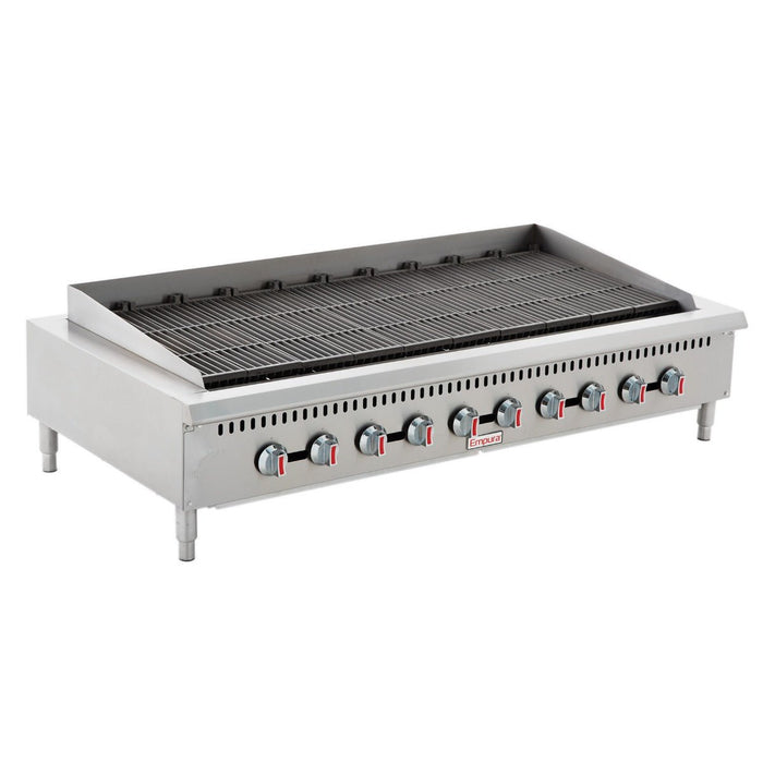 60" Gas Countertop Heavy Duty Radiant Commercial Charbroiler - 120,000 BTU - CulinaryProfis