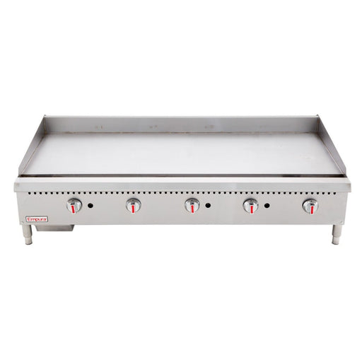 60" Heavy Duty Commercial Countertop Gas Griddle with Manual Controls - 150,000 BTU - CulinaryProfis