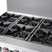 60 in. 6 Burner Commercial Natural Gas Range with 24 in. Griddle and Broiler (KM - CRGB60 - NG) - CulinaryProfis