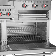60 in. Commercial LP Range with 24 in. Griddle and Broiler in Stainless - Steel (KM - CRGB60 - LP) - CulinaryProfis