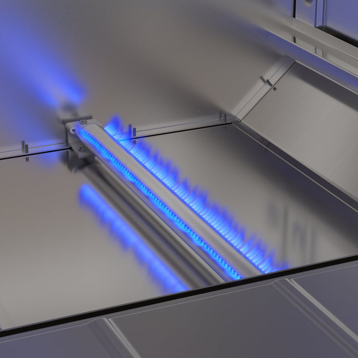 60 in. Dual Oven Commercial Range with 48 in. Griddle and 2 Burners in Stainless - Steel (KM - CRG482 - NG) - CulinaryProfis