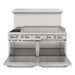 60 in. Dual Oven Commercial Range with 48 in. Griddle and 2 Burners in Stainless - Steel (KM - CRG482 - NG) - CulinaryProfis