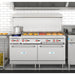 60 in. Dual Oven Commercial Range with 48 in. Griddle and 2 Burners in Stainless - Steel (KM - CRG482 - NG) - CulinaryProfis