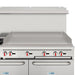 60 in. Dual Oven Commercial Range with 48 in. Griddle and 2 Burners in Stainless - Steel (KM - CRG482 - NG) - CulinaryProfis