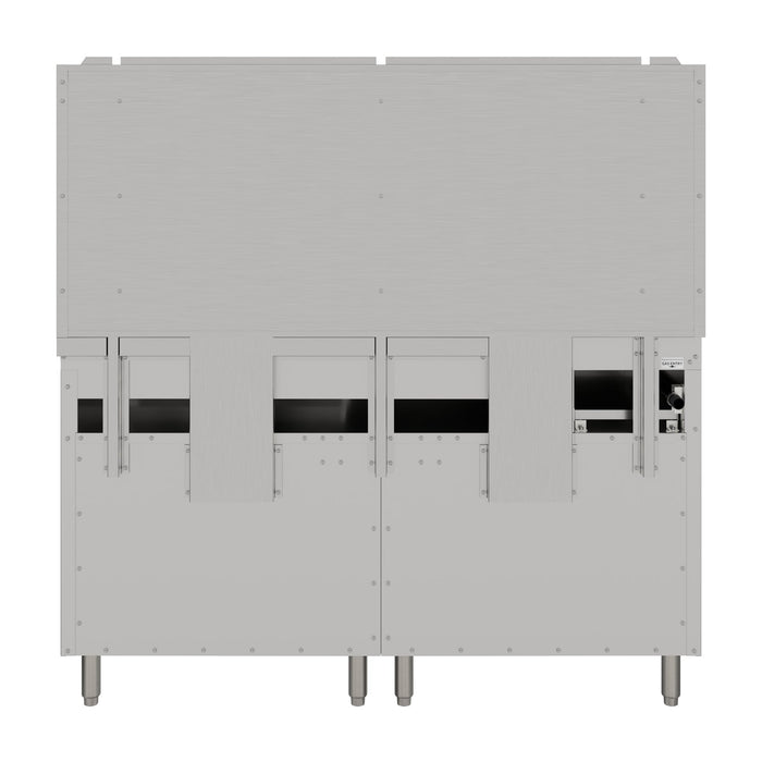 60 in. Dual Oven Commercial Range with 48 in. Griddle and 2 Burners in Stainless - Steel (KM - CRG482 - NG) - CulinaryProfis