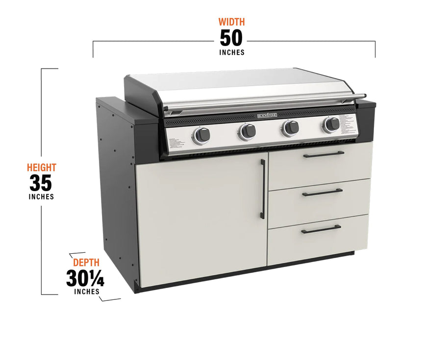Blackstone 50" Outdoor Blackstone 50" Outdoor Kitchen Module with 36" Drop-in Griddle