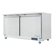 61" Two Door Commercial Undercounter Reach - In Refrigerator - CulinaryProfis