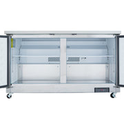 61" Two Door Commercial Undercounter Reach - In Refrigerator - CulinaryProfis