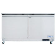 61" Two Door Commercial Undercounter Reach - In Refrigerator - CulinaryProfis