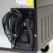 61" x 24" Swing Glass Door Powder Coated Black Stainless Steel Commercial Back Bar Refrigerator - CulinaryProfis