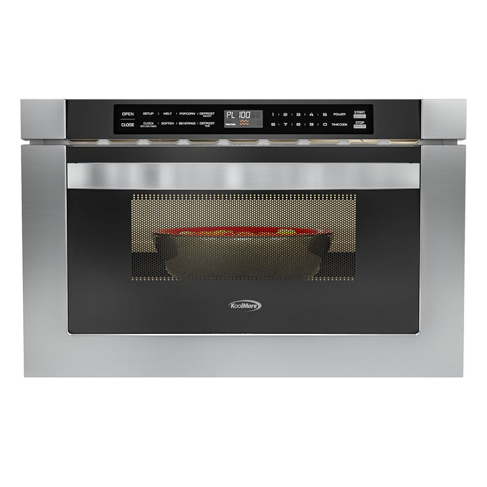 KoolMore 24 in. Stainless Steel Microwave Drawer – 1.2 cu. ft. (KM-MD-1SS)
