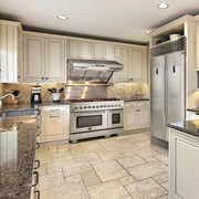 FORNO Appliance Package - 48 Inch Gas Range, 60 Inch Refrigerator, Microwave Drawer, Dishwasher, AP-FFSGS6244-48-7 FORNO
