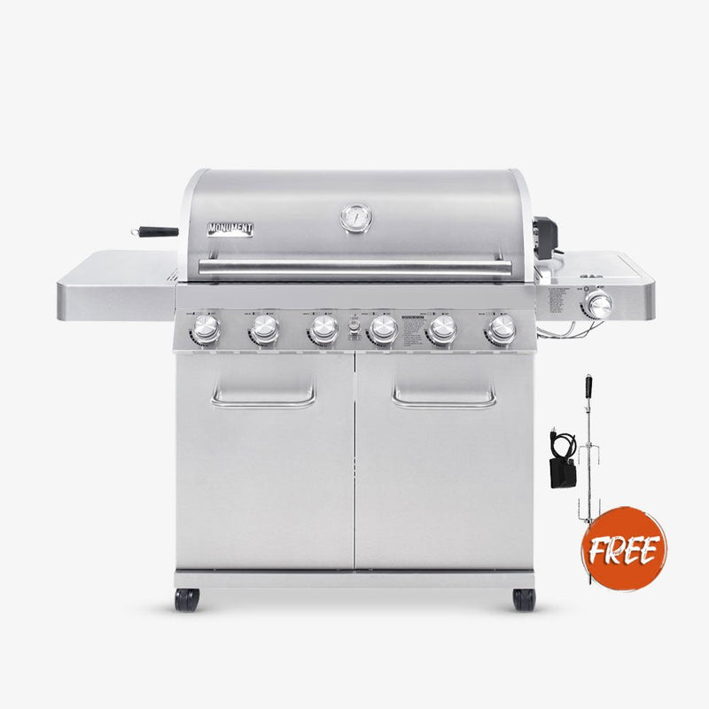 77352 | Full Stainless Propane Gas Grill Monument Grills