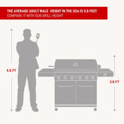 77352 | Full Stainless Propane Gas Grill Monument Grills