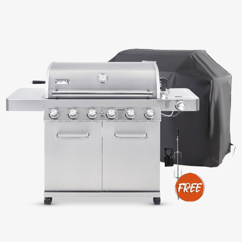 77352 | Full Stainless Propane Gas Grill Monument Grills