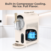 Whynter ICS-167-GW 7-in-1 Soft Serve Ice Cream & Slushy Maker | 1.6 Qt Built-in Compressor, 5 Firmness Levels, Touch Control Whynter